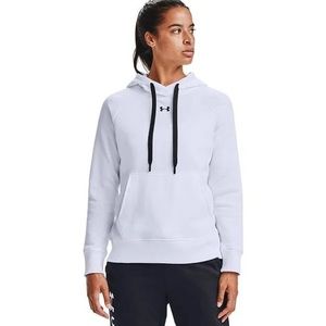 White loose fleece under armor hoodie
